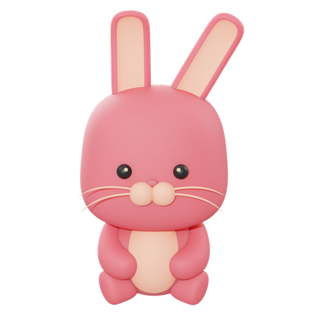 Rabbit  3D Illustration