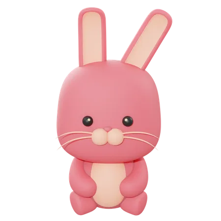 Rabbit  3D Illustration