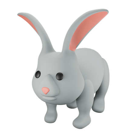 Rabbit  3D Illustration