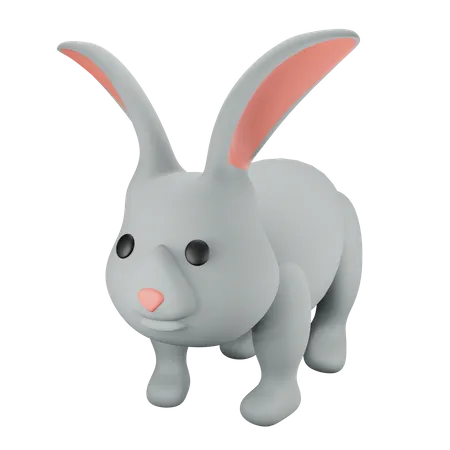 Rabbit  3D Illustration