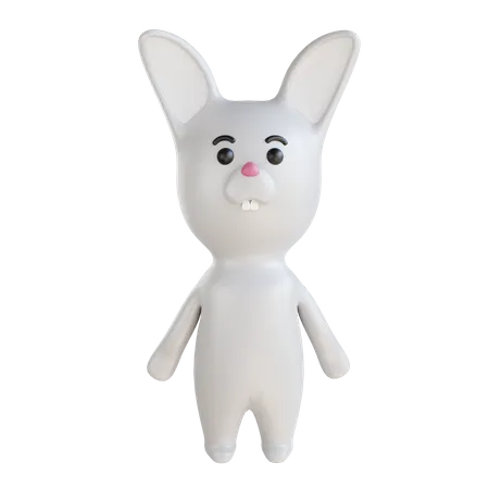 Rabbit  3D Illustration