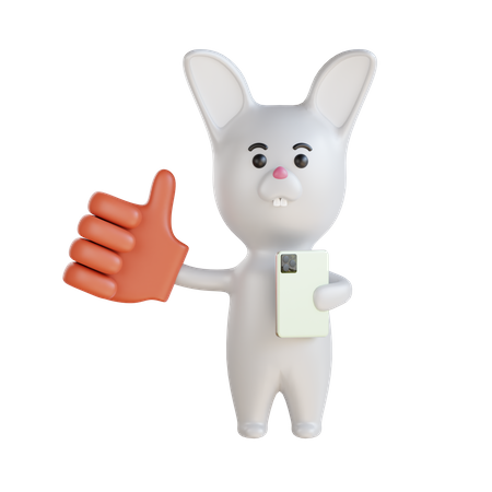 Rabbit  3D Illustration