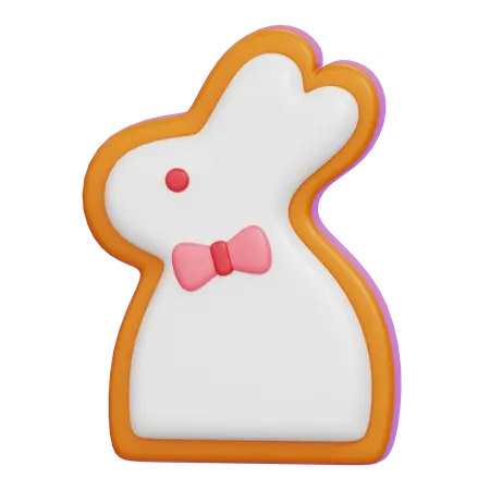 Rabbit Cookie  3D Icon