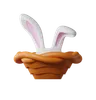 Rabbit Ears In Basket