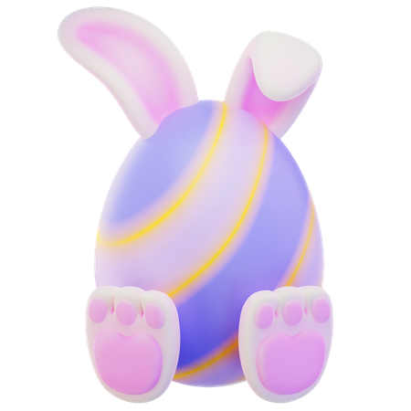 Rabbit Egg  3D Icon