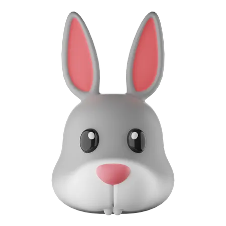 Rabbit Emoji  3D Icon