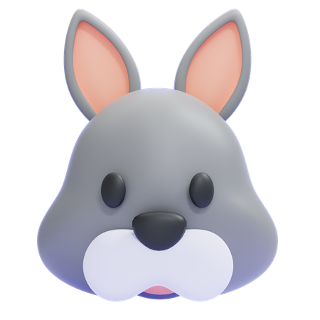 Rabbit Emoji  3D Icon