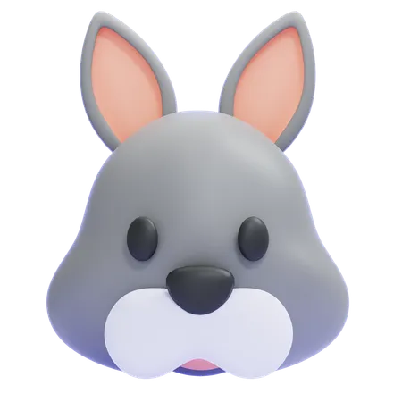 Rabbit Emoji  3D Icon