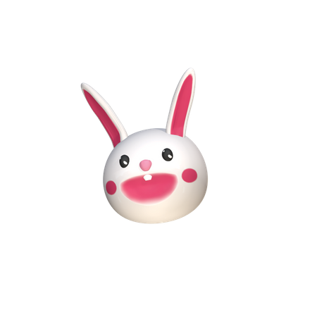 Rabbit Face  3D Icon