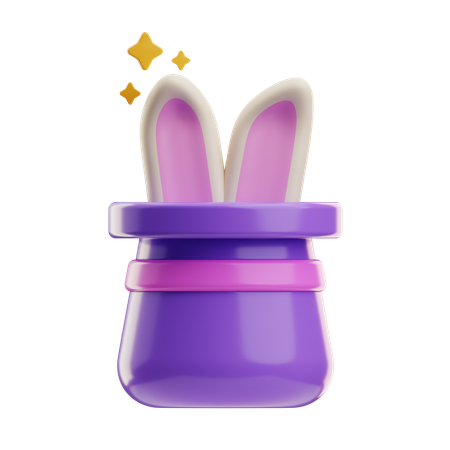 Rabbit Hat  3D Icon