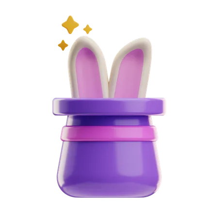 Rabbit Hat  3D Icon