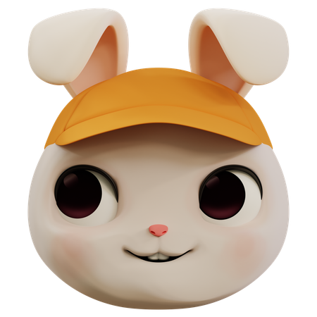 Rabbit Haughty Emoji Icon  3D Icon