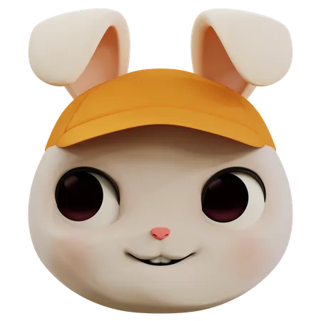 Rabbit Haughty Emoji Icon  3D Icon