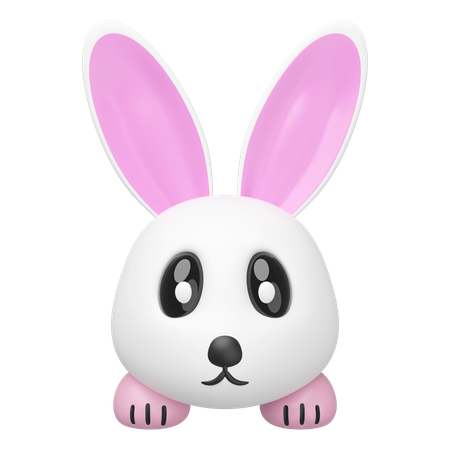 Rabbit Head  3D Icon