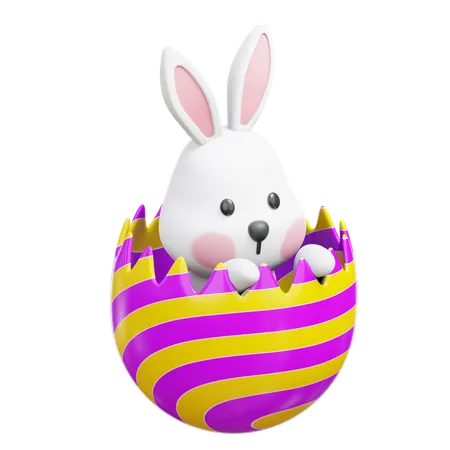 Rabbit in the Egg  3D Icon