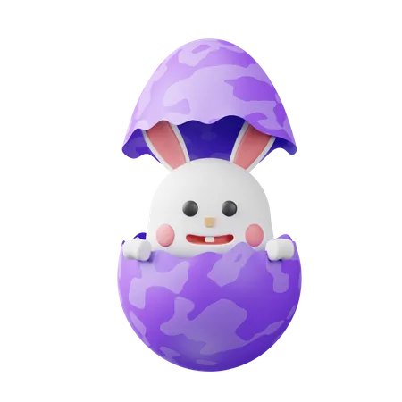 Rabbit in the Egg  3D Icon