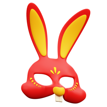 Rabbit Mask  3D Icon