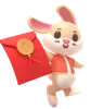 Rabbit With Red Envelope
