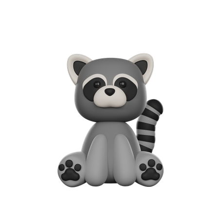 Raccoon  3D Icon