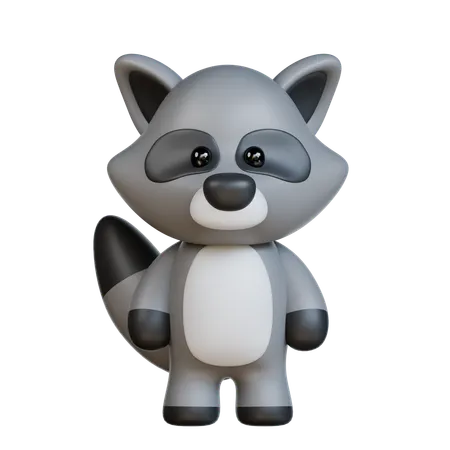 Raccoon  3D Icon