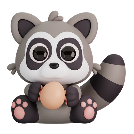 Raccoon  3D Icon