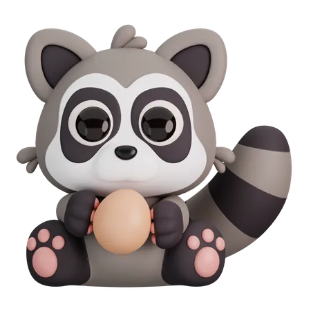 Raccoon  3D Icon