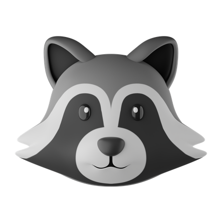 너구리 이모티콘  3D Icon