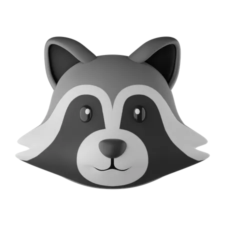 너구리 이모티콘  3D Icon