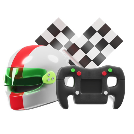 Race  3D Icon