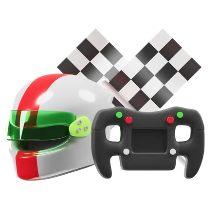 Race  3D Icon