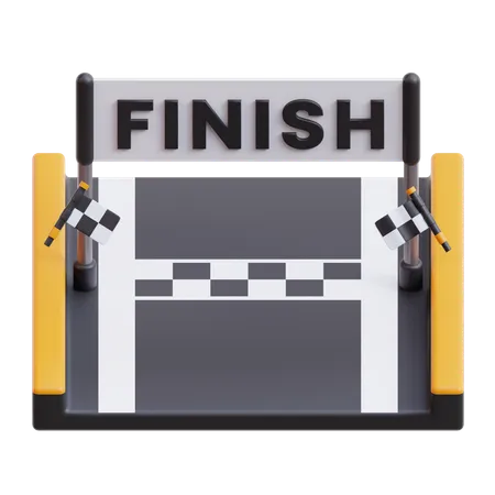 Race Finish Line  3D Icon