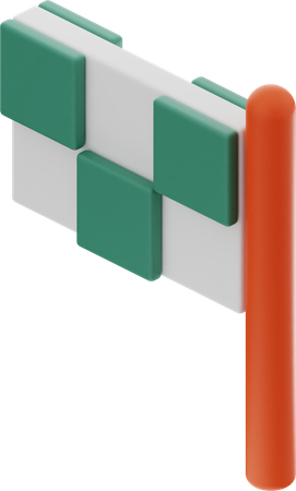 Race Flag  3D Icon