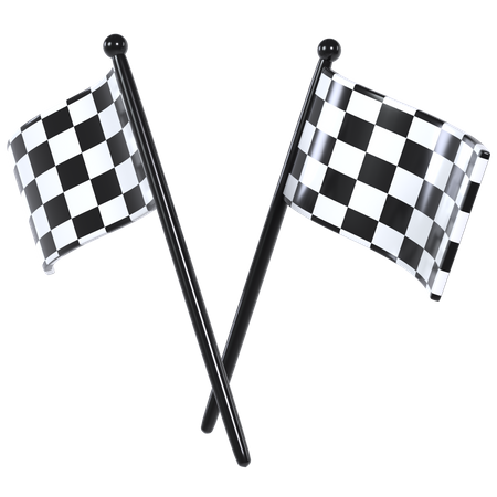 Race Flag  3D Illustration