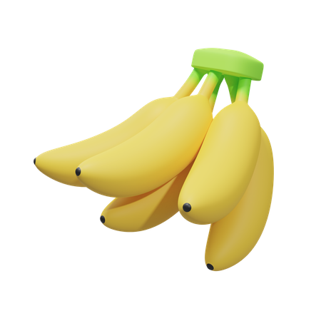 Racimo de plátano  3D Illustration
