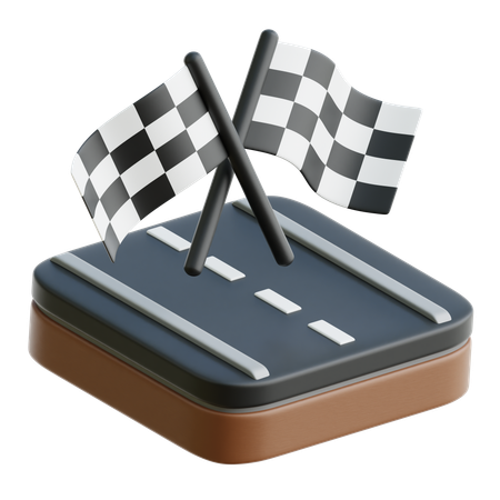 Racing  3D Icon