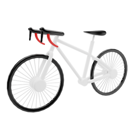 Racing biscycle  3D Illustration