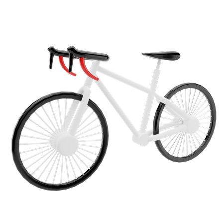 Racing biscycle 3D Illustration
