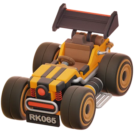 Racing Car Toy  3D Icon