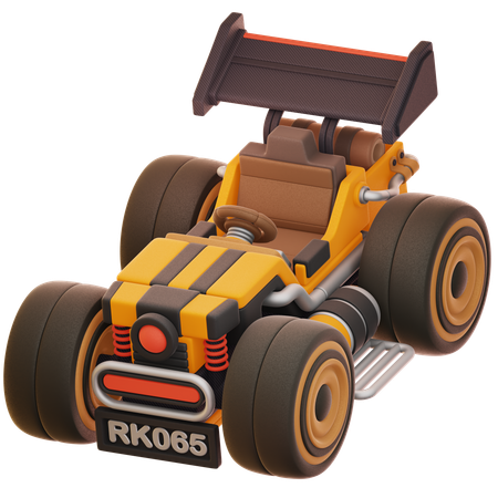 Racing Car Toy  3D Icon