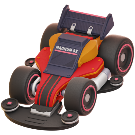 Racing Car Toy  3D Icon