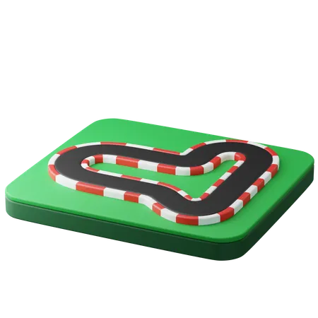 レースサーキット  3D Icon