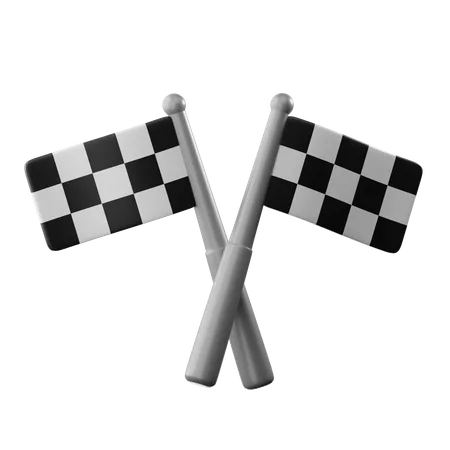 Racing Flag  3D Icon