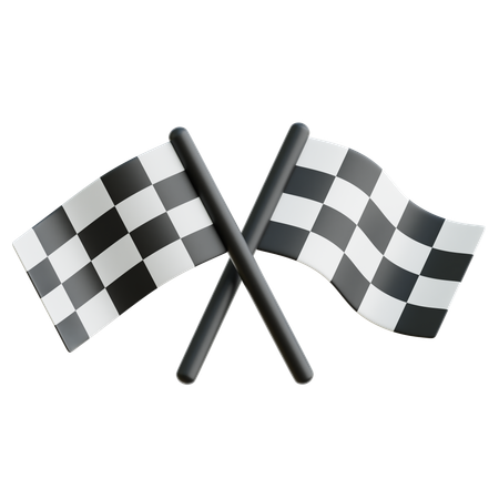 Racing Flag  3D Icon