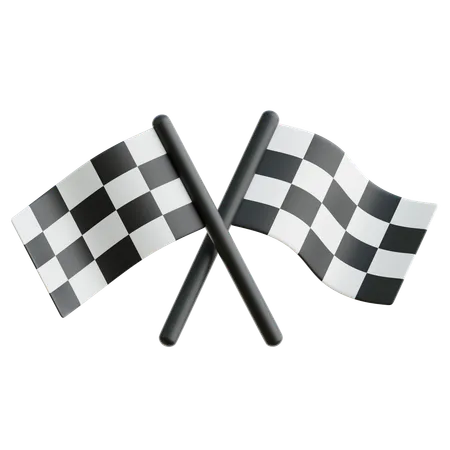 Racing Flag  3D Icon