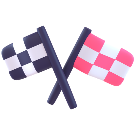 Racing Flag  3D Icon