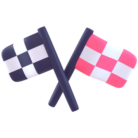 Racing Flag  3D Icon