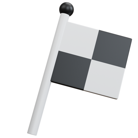 Racing Flag  3D Icon