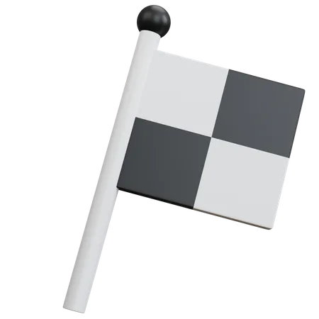 Racing Flag  3D Icon