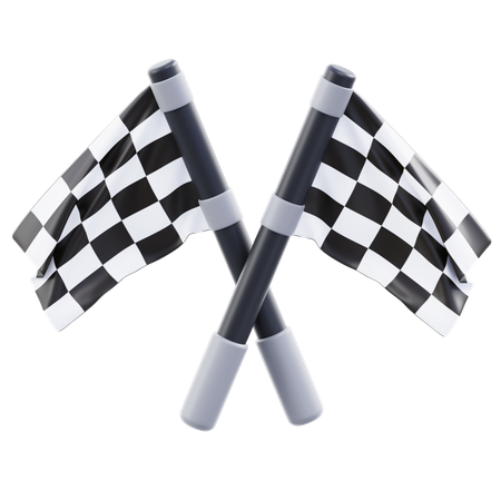 Racing Flag  3D Icon