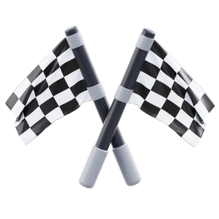 Racing Flag  3D Icon